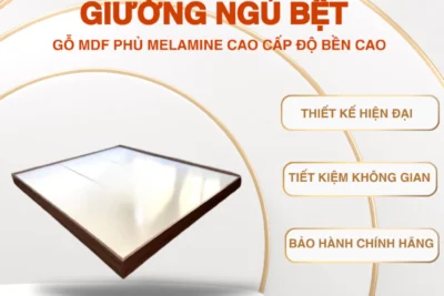 Giường ngủ bệt Nestly Home gỗ MDF phủ melamine cao cấp độ bền cao