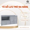 Tủ Gỗ Lưu Trữ Đa Năng, Tủ Gỗ Trang Trí Phòng Khách, Phòng Làm Việc, Tủ Bếp Gỗ MDF Cao Cấp, Lắp Ráp Sẵn