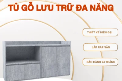 Tủ Gỗ Lưu Trữ Đa Năng, Tủ Gỗ Trang Trí Phòng Khách, Phòng Làm Việc, Tủ Bếp Gỗ MDF Cao Cấp, Lắp Ráp Sẵn